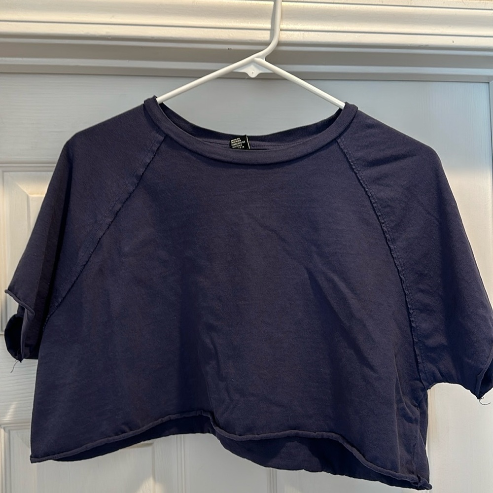 dark navy crop top